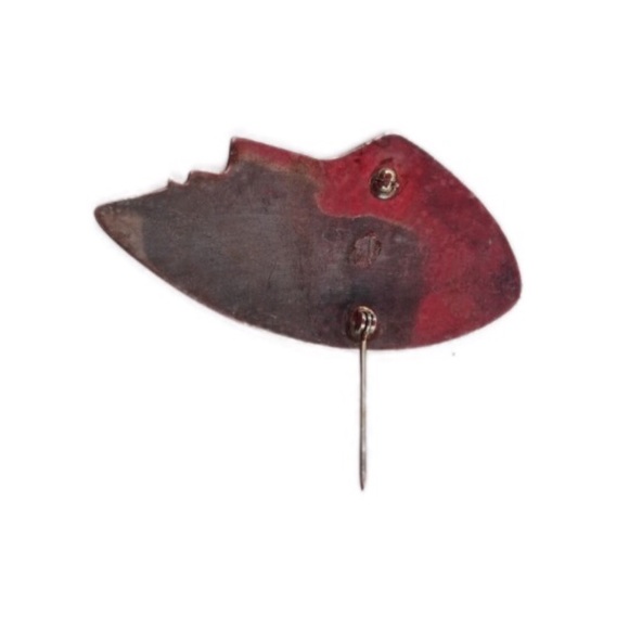 Vintage Sterling silver abstract art face brooch - Picture 3 of 3